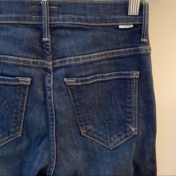 Mother Insider Crop Step Fray Jeans in Speed Racer - Picture 7 of 8